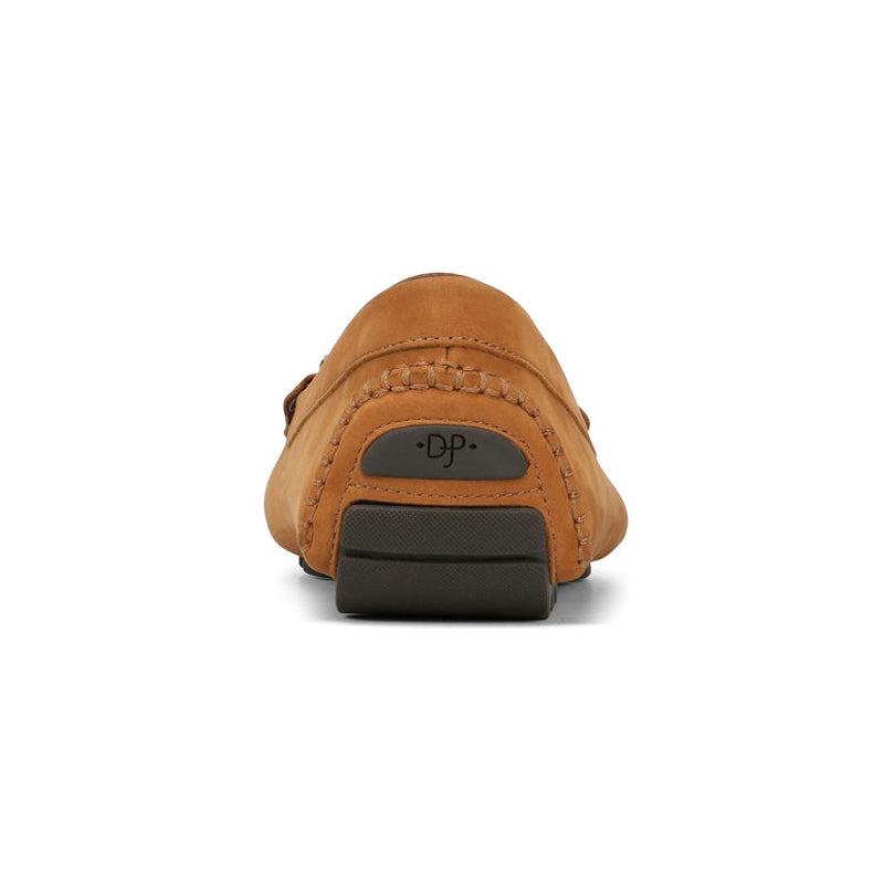Donald Pliner Derrik Tumbled Nubuck Driver Shoe Cognac