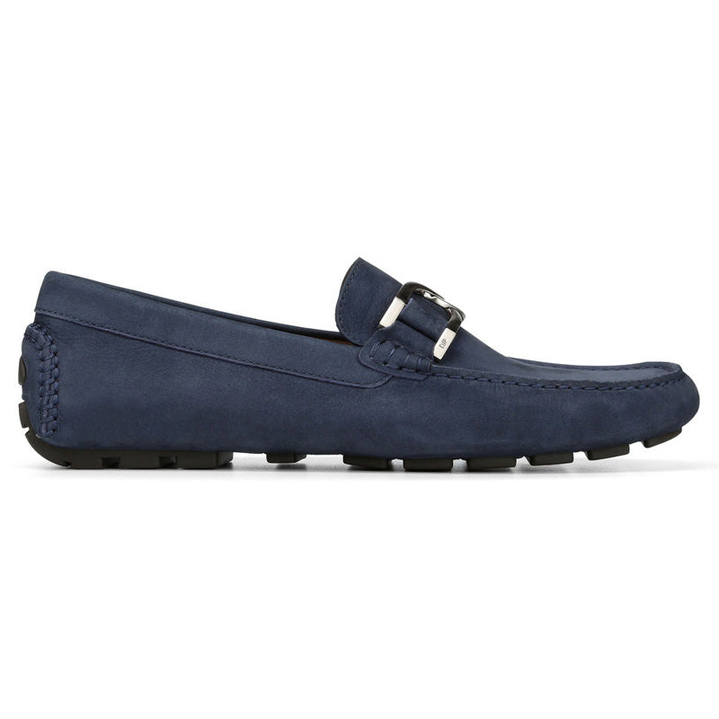 Donald Pliner Derrik Tumbled Nubuck Driver Shoe Navy
