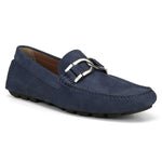 Donald Pliner Derrik Tumbled Nubuck Driver Shoe Navy