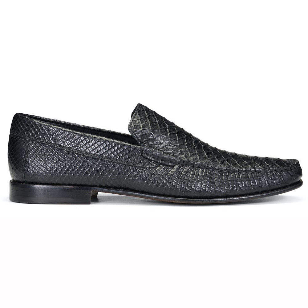 Donald Pliner Dominick Multi Snake Loafers Black