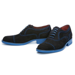 Donald J Pliner Ed Nubuck Suede Cap Toe Oxfords Black