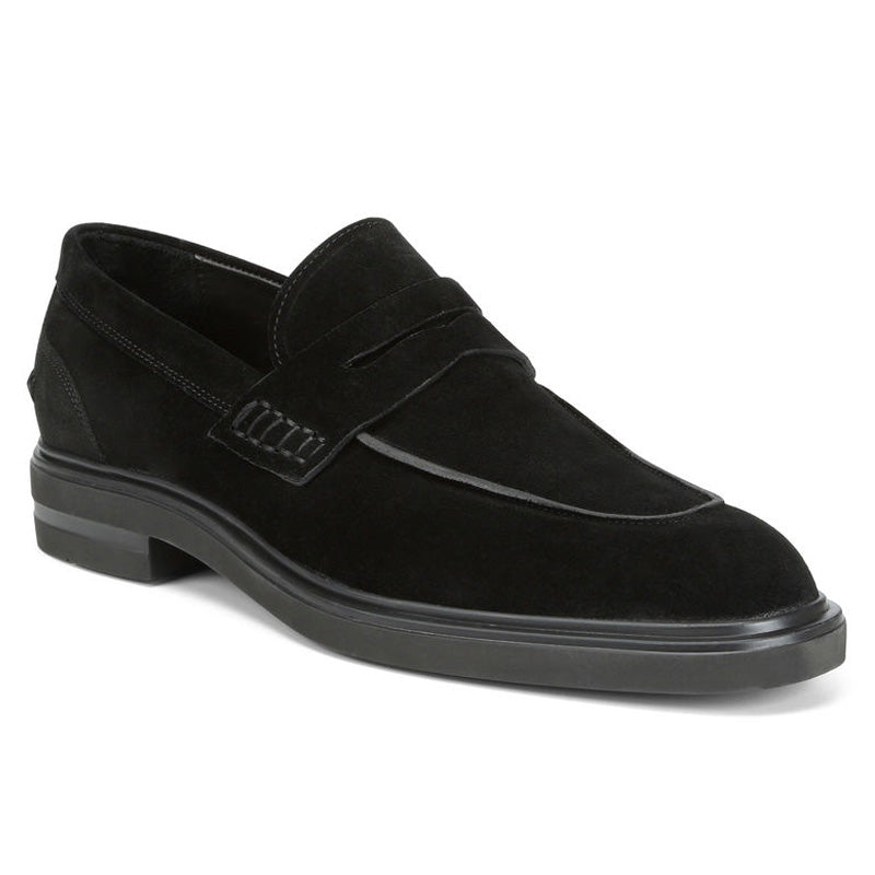 Donald Pliner Edmund Suede Loafer Shoe Black