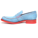 Donald J Pliner Evana Wash Suede Penny Loafers Jean 
