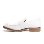 Donald J Pliner Evana Suede Penny Loafers White