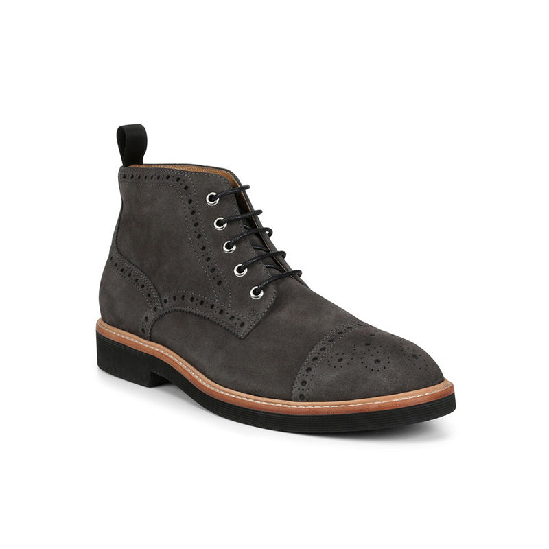 Donald Pliner Grant Suede Boots Charcoal