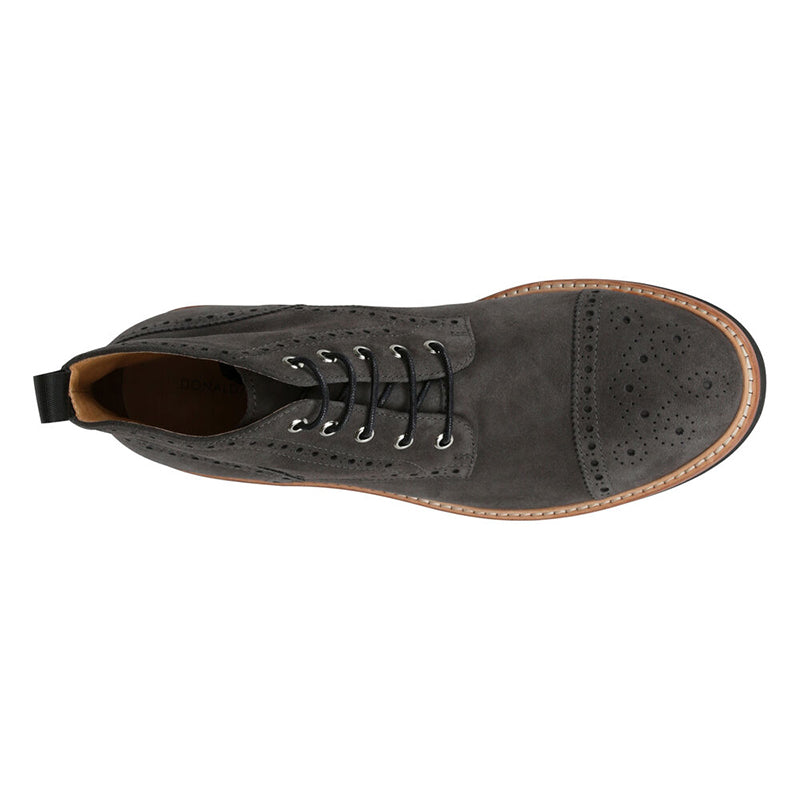 Donald Pliner Grant Suede Boots Charcoal