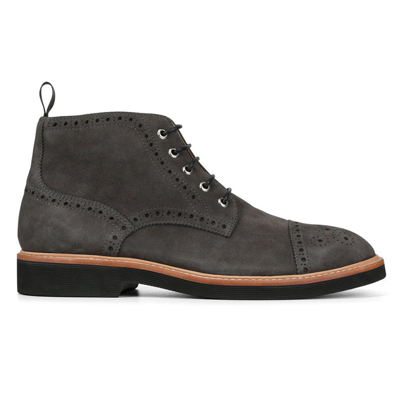 Donald Pliner Grant Suede Boots Charcoal