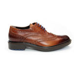 Donald Pliner Habik 61 Wing Tip Brogues Antique Tan