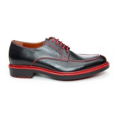 Donald Pliner Horace Lace Up Shoes Black / Red