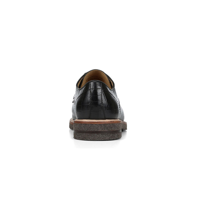 Donald Pliner Lance 2 Crocco Leather Oxford Black