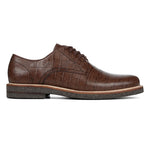 Donald Pliner Lance 2 Crocco Leather Oxford Walnut