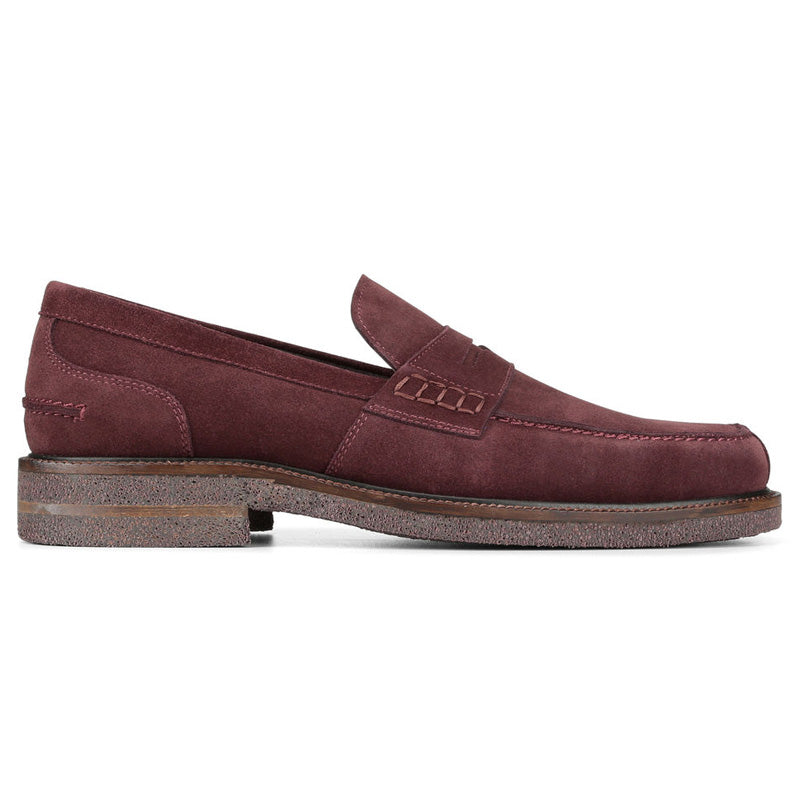 Donald Pliner Landry Suede Calf Loafer Shoe Chianti