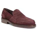 Donald Pliner Landry Suede Calf Loafer Shoe Chianti