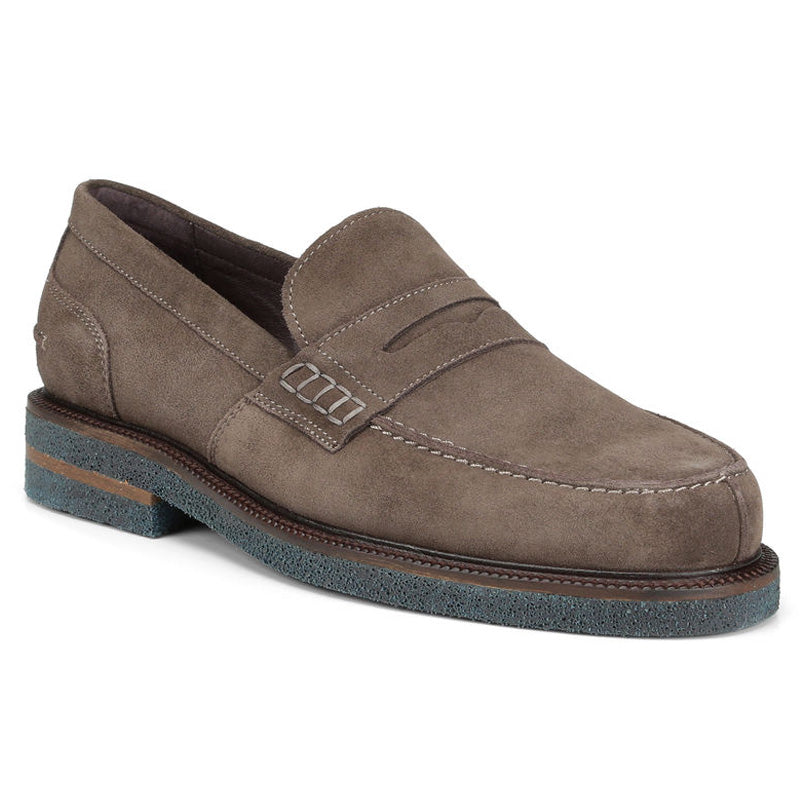 Donald Pliner Landry Suede Calf Loafer Shoe Gray