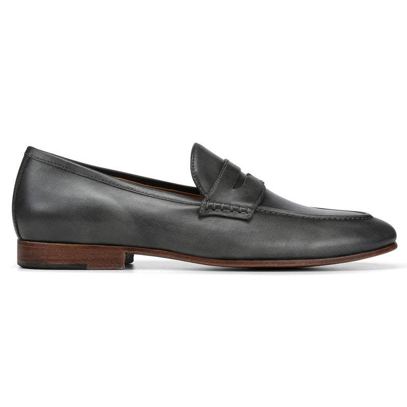Donald Pliner Marque Calf Leather Loafer Shoe Charcoal