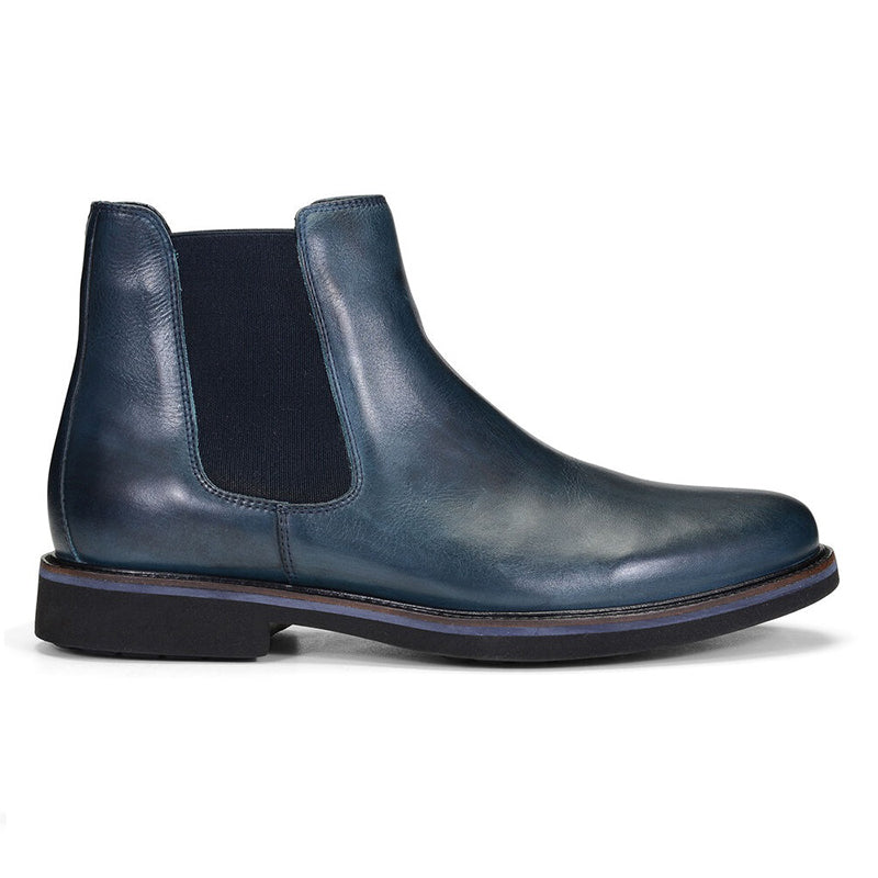 Donald Pliner Mort Calfskin Boots Navy