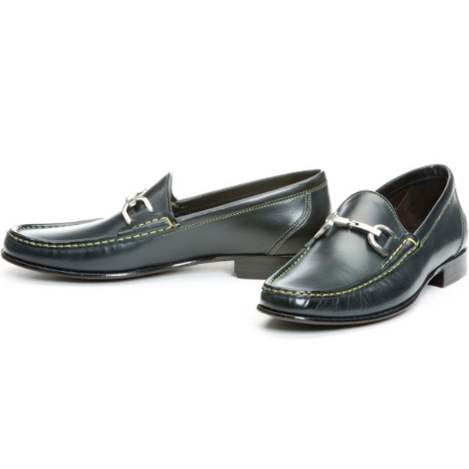 Donald Pliner Nadim Bit Loafers Navy