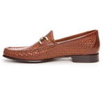 Donald J Pliner Nadim Woven Bit Loafers Tan