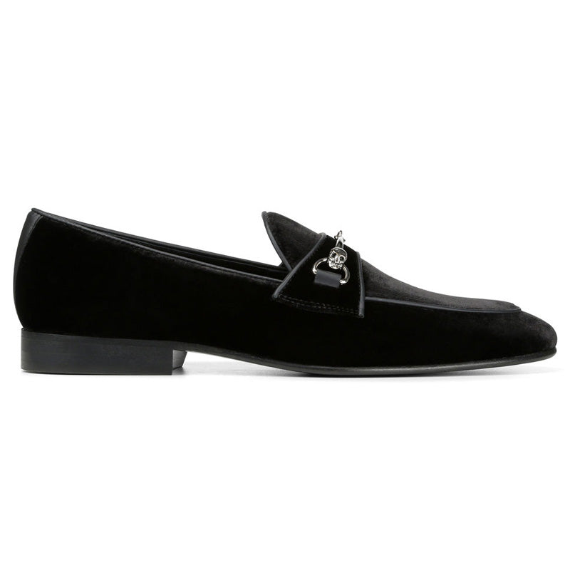 Donald Pliner Palti Velvet Bit Loafers Black