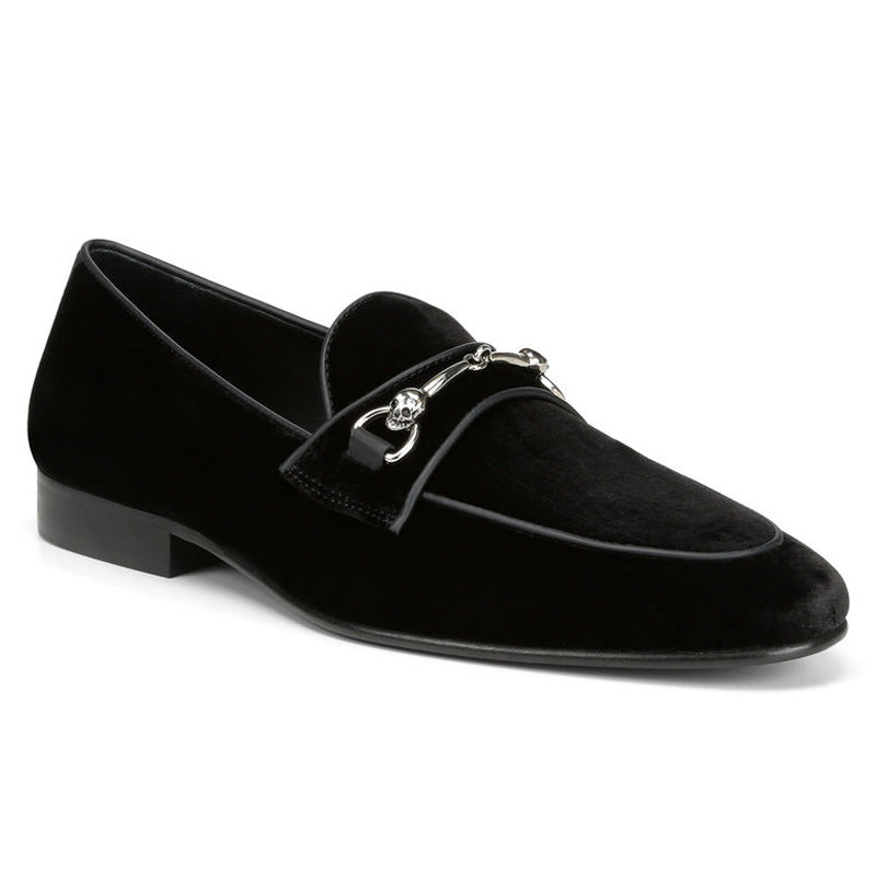 Donald Pliner Palti Velvet Bit Loafers Black