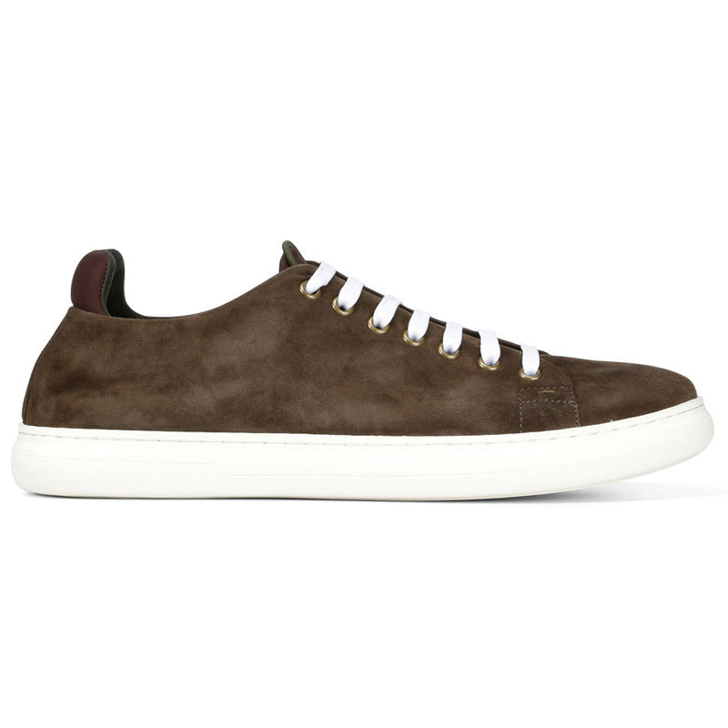 Donald Pliner Pierce Suede Sneaker Shoe Brown