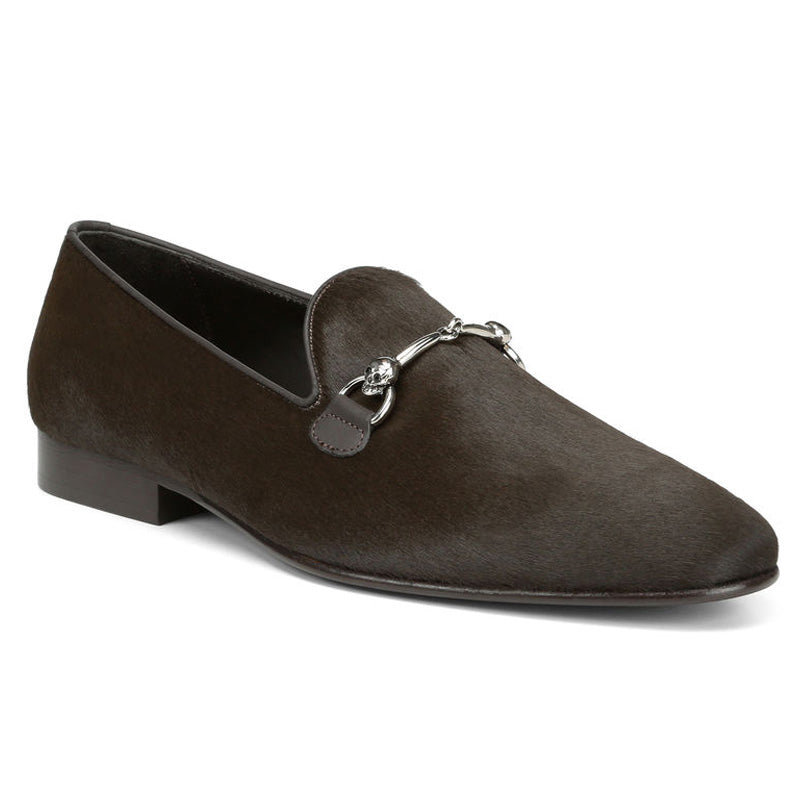 Donald Pliner Privato Haircalf Loafer Shoe Olive