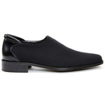 Donald Pliner Rex Crepe Elastic Loafer Shoe Black