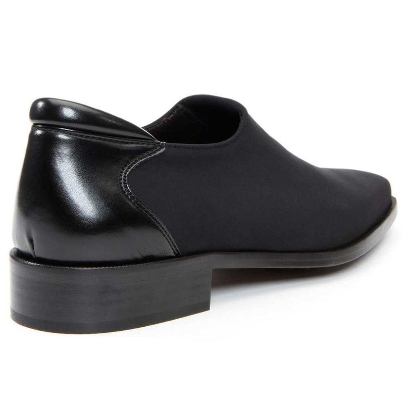 Donald Pliner Rex Crepe Elastic Loafer Shoe Black