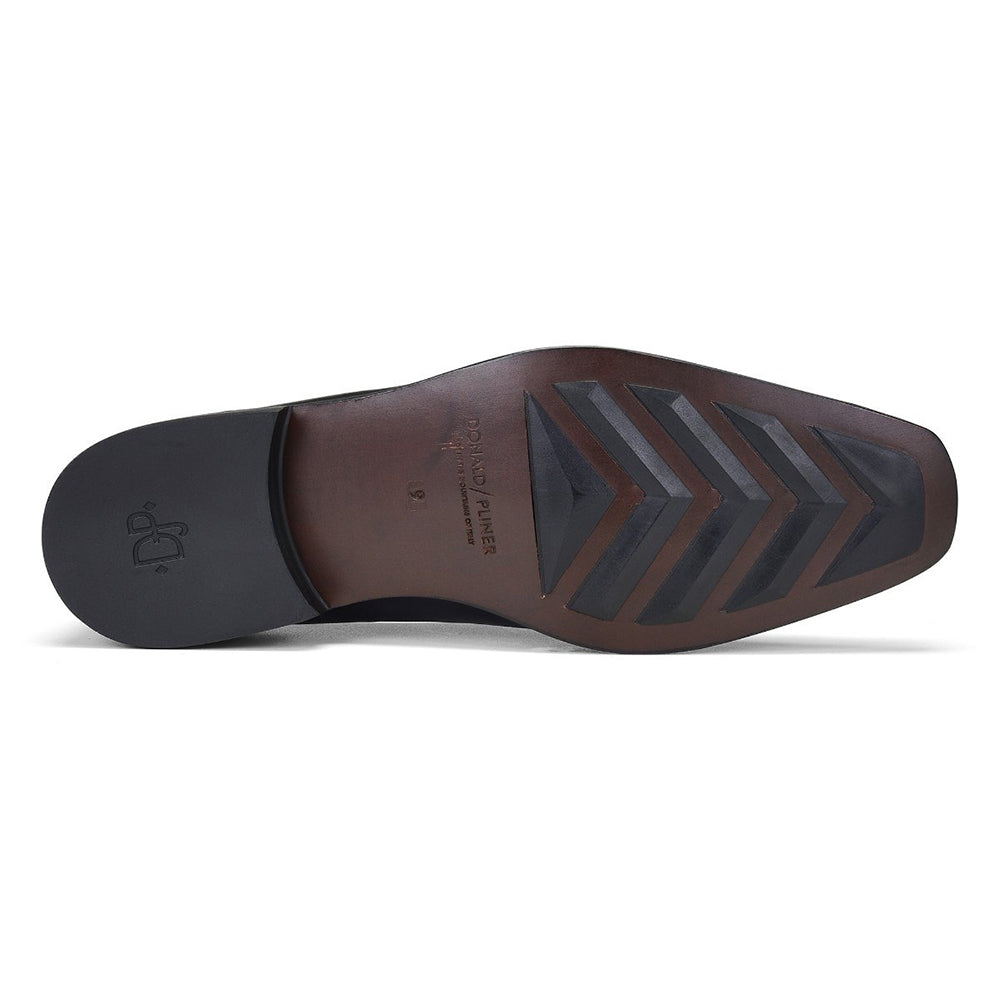 Donald Pliner Rex Stretch Nappa Loafers Black