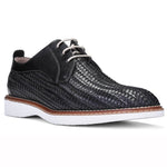 Donald Pliner Rick Woven Calfskin Sneakers Black