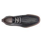 Donald Pliner Rick Woven Calfskin Sneakers Black