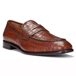 Donald Pliner Robbie Croco Loafers Cognac