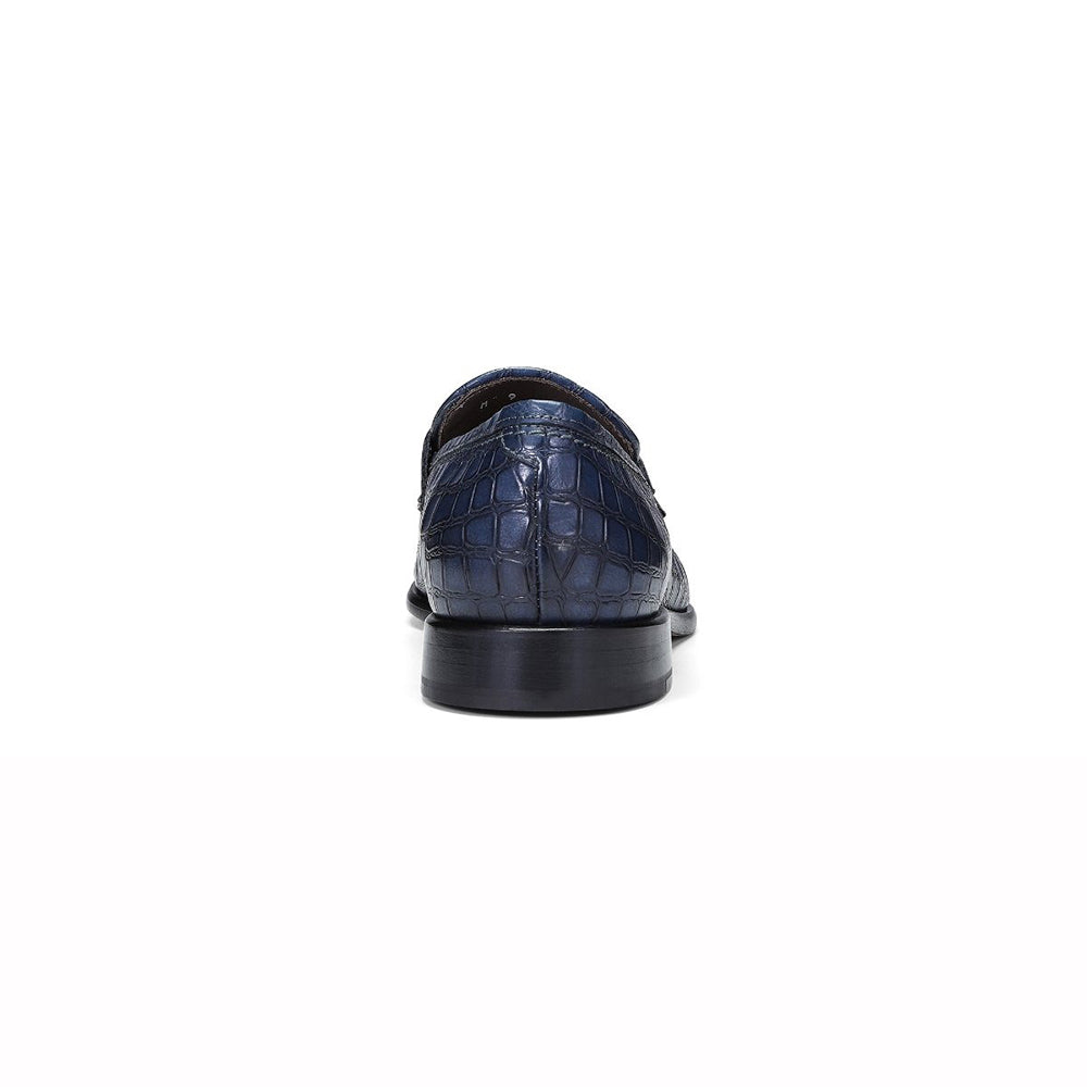 Donald Pliner Robbie Croco Loafers Indigo