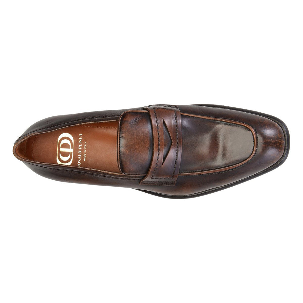 Donald Pliner Roderick Calfskin Loafers Tan