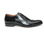 Donald Pliner Sachar 06 Calfskin Cap Toe Brogues Black