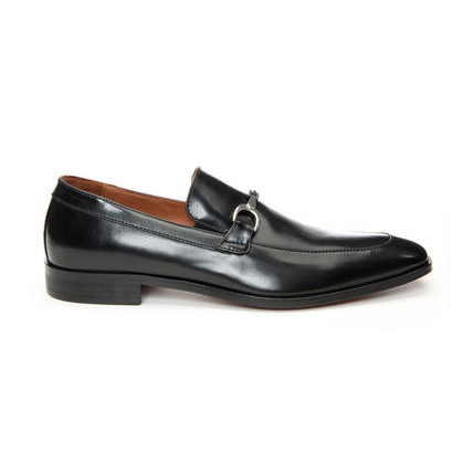Donald Pliner Sal 06 Baby Calfskin Bit Loafers Black
