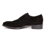 Donald J Pliner Cmonk Suede Double Monk Strap Shoes Black