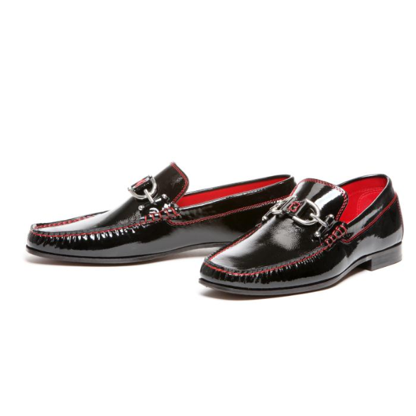 Donald J Pliner Dacio 2 Patent Leather Loafers Black