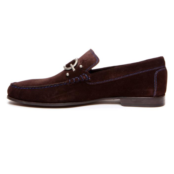 Donald J Pliner Dacio 2 Suede Loafers Expresso