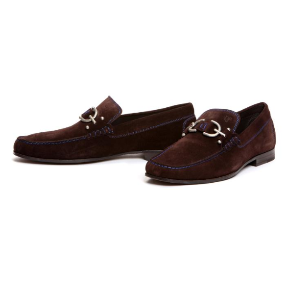 Donald J Pliner Dacio 2 Suede Loafers Expresso