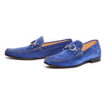 Donald J Pliner Dacio 2 Suede Loafers Indigo
