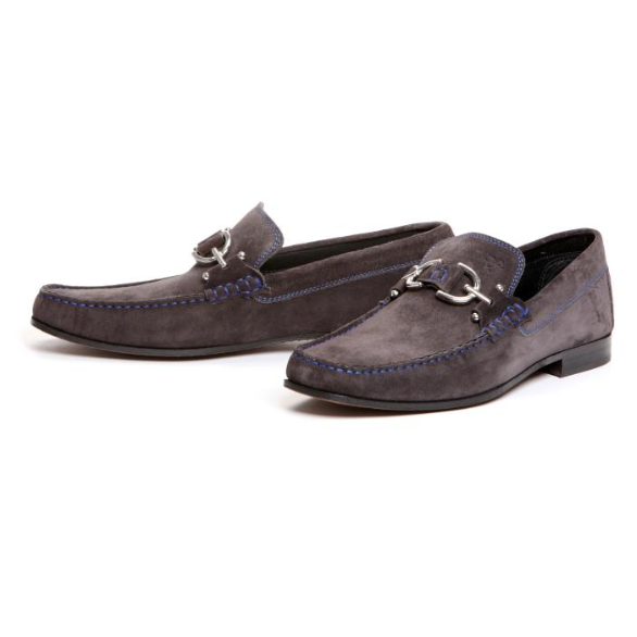 Donald J Pliner Dacio 2 Suede Loafers Lead