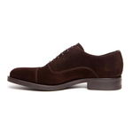 Donald J Pliner Embe Suede Cap Toe Shoes Expresso