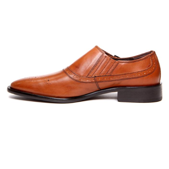 Donald J Pliner Gerwyn Monk Strap Shoes Saddle