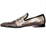 Donald J Pliner Pont Mesh Stone Nubuck Loafers Pewter