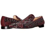 Donald J Pliner Pontsp Glass Beaded Loafers Wine Comb