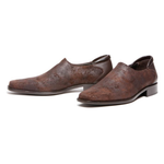 Donald J Pliner Rex Distressed Suede Loafers Expresso