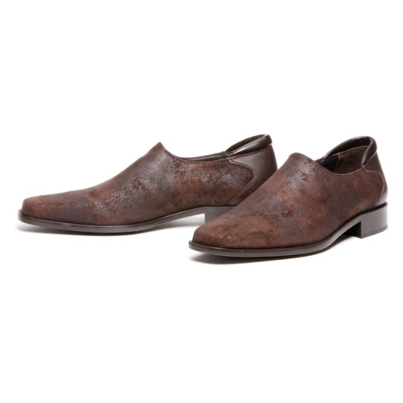 Donald J Pliner Rex Distressed Suede Loafers Expresso