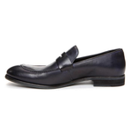 Donald J Pliner Zan Penny Loafers Indigo Dipped Calf