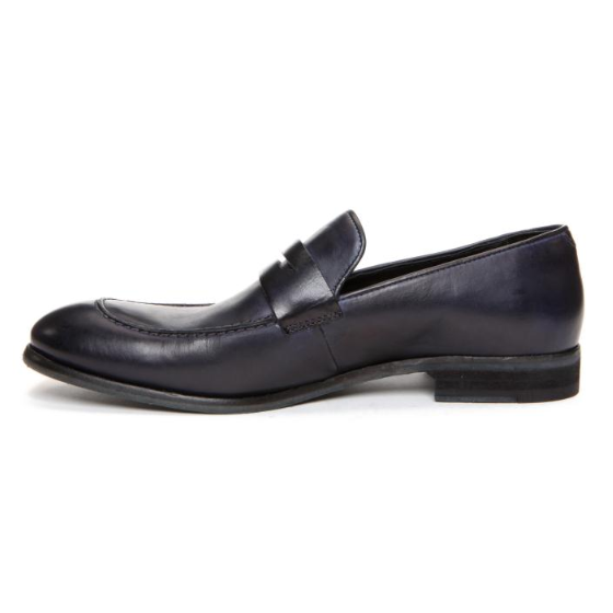 Donald J Pliner Zan Penny Loafers Indigo Dipped Calf